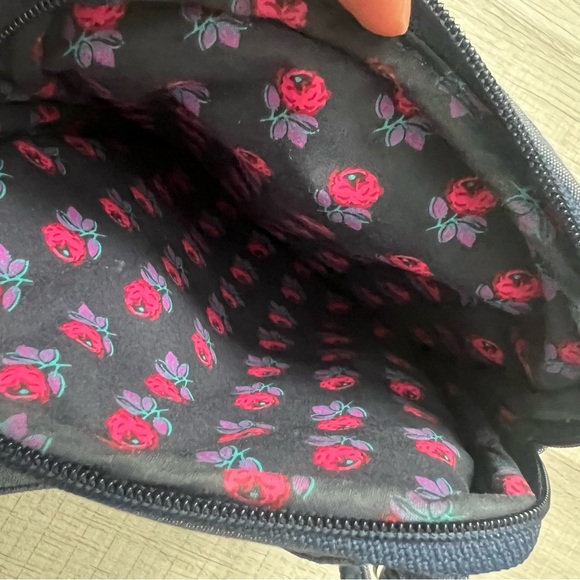 VERA BRADLEY Cotton Mini Hipster Crossbody Purse Crossbody Purse Blue - Picture 9 of 15